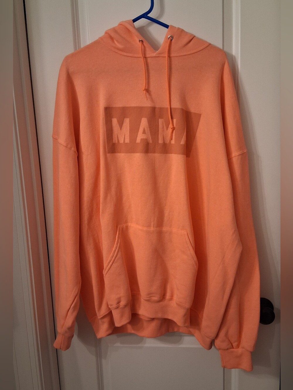 Jerzees Peach Box-Logo Pullover Hoodie